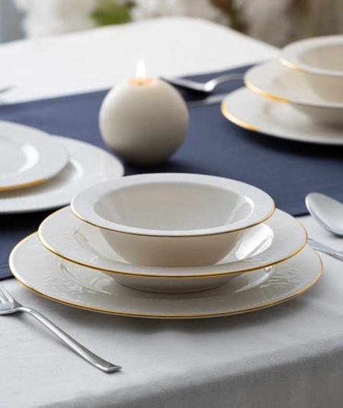CLADIA GOLD 24 PRÇ.PORSELEN YEMEK TAKIMI 05619/2