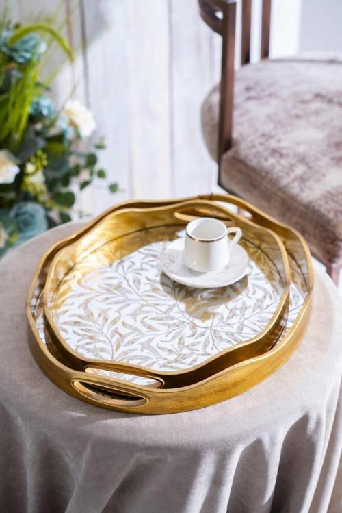 ROSA 2 Lİ AYNALI TEPSİ A-07498\4