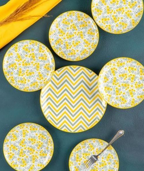 TIFFANY PASTA TABAK SETİ 7 ADET POR-05334\4 SARI
