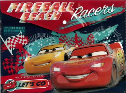 Lisanslı Cars Arabalar Şimşek A4 Çıtçıtlı Dosya Fireball Beach Racers