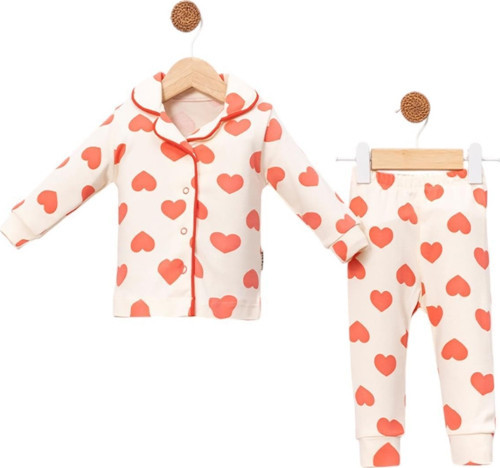 Bbc Yavruağzı Lüks Çıtçıtlı Kız Bebe Pijama Takımı