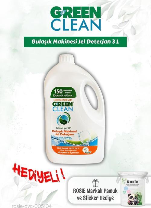 Bulaşık Mak. Jel Deterjan 3 L ve Rosie pamuk hediye