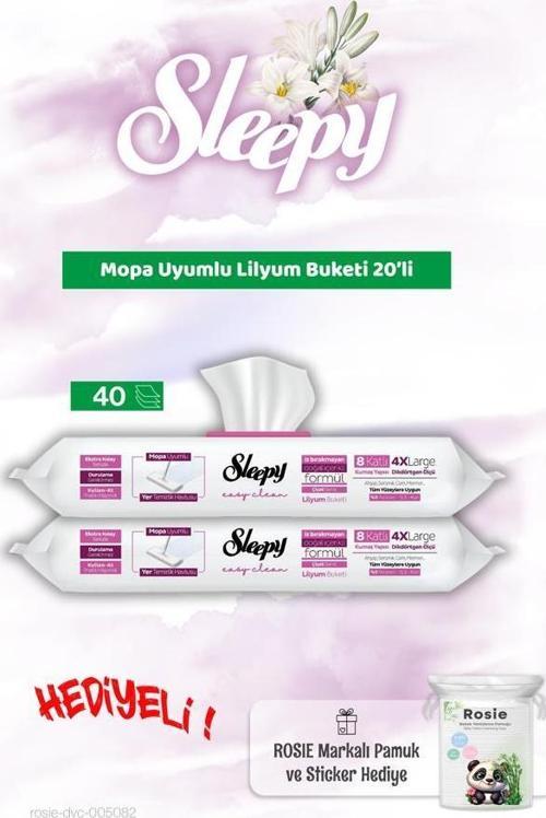 Mopa Uyumlu Lilyum Buketi 20'li x 2 ve Rosie Bebek pamuğu