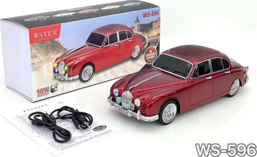 Klasik Jaguar Model Araba Bluetooth Hoparlör Mp3 Müzikçalar Led Işıklı Şarjlı Speaker