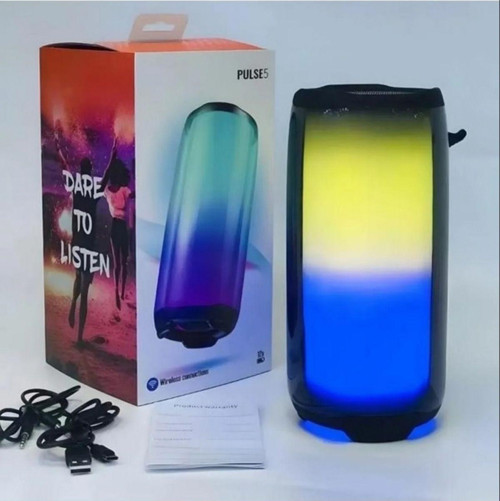 Pulse5 Bluetooth Hoparlör Led Işıklı Kablosuz Şarjlı Hoparlör