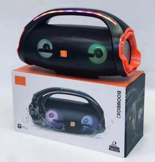 Boombox2 Bluetooth Speaker Şarjlı Taşınabilir Kablosuz Hoparlör Sd Kart Usb Aux Fm Radyo