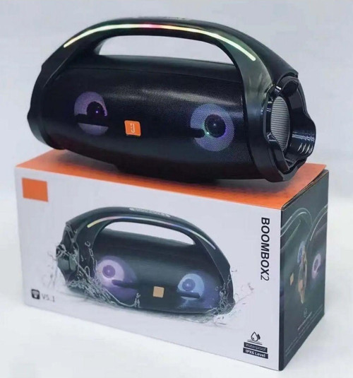 Boombox2 Bluetooth Speaker Şarjlı Taşınabilir Kablosuz Hoparlör Sd Kart Usb Aux Fm Radyo