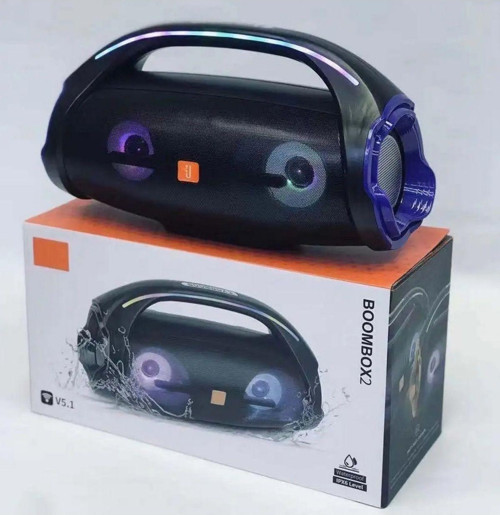 Boombox2 Bluetooth Speaker Şarjlı Taşınabilir Kablosuz Hoparlör Sd Kart Usb Aux Fm Radyo