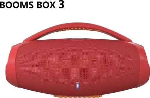 Booms Box3 Bluetooth Speaker Şarjlı Led Işıklı Kablosuz Hoparlör