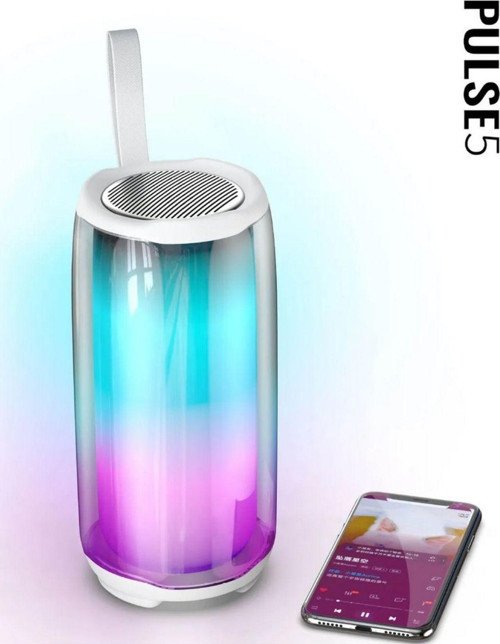 Pulse5 Bluetooth Hoparlör Led Işıklı Kablosuz Şarjlı Hoparlör