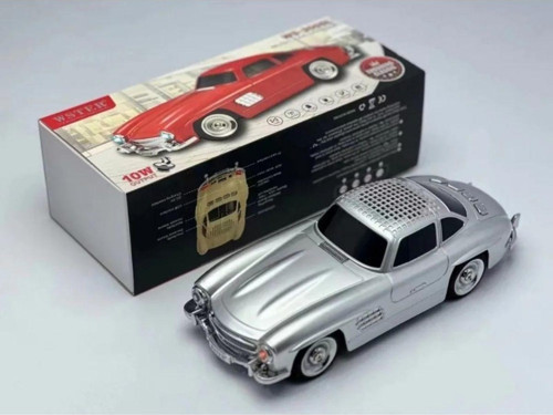 Klasik 300Sl Model Araba Bluetooth Hoparlör Mp3 Müzikçalar Led Işıklı Şarjlı Speaker
