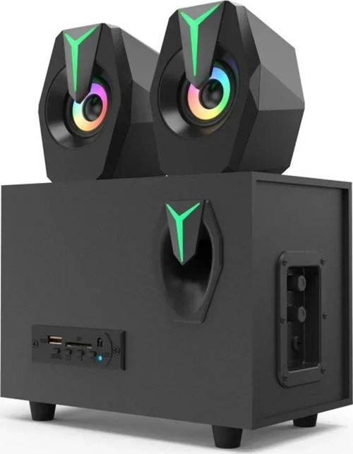 2+1 Ses Sistemi Fm Radyo Bluetooth Sd Kart Usb Girişli Hoparlör Uzaktan Kumandalı