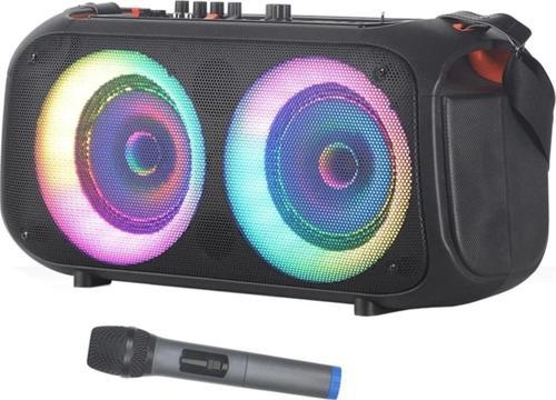 Led Işıklı Bluetooth Hoparlör Kablosuz Mikrofonlu Şarjlı Taşınabilir Speaker