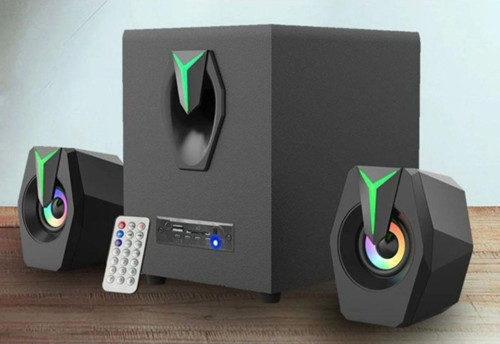 2+1 Ses Sistemi Fm Radyo Bluetooth Sd Kart Usb Girişli Hoparlör Uzaktan Kumandalı