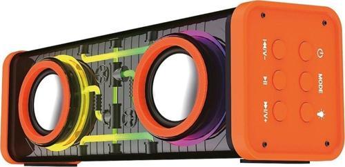 Bluetooth Hoparlör Tws Özellikli 2X5W Led Işıklı Fm Radyo Usb Sd Kart Giriş Kablosuz Şarjlı Speaker