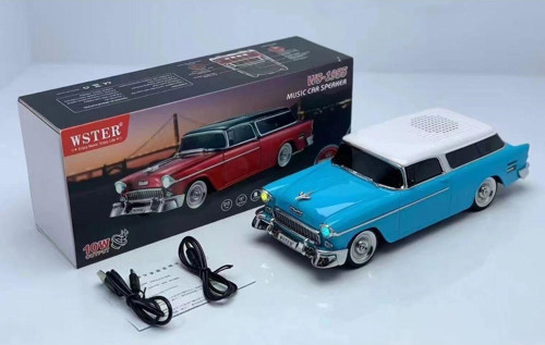 Klasik Chevrolet Bel Model Araba Bluetooth Hoparlör Mp3 Müzikçalar Led Işıklı Şarjlı Speaker