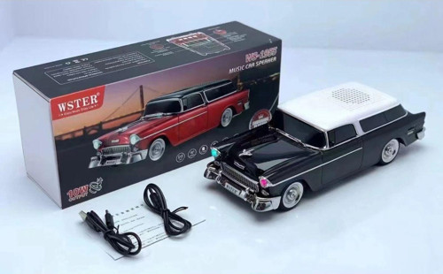 Klasik Chevrolet Bel Model Araba Bluetooth Hoparlör Mp3 Müzikçalar Led Işıklı Şarjlı Speaker