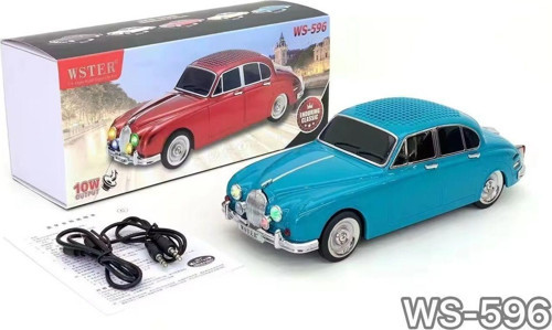 Klasik Jaguar Model Araba Bluetooth Hoparlör Mp3 Müzikçalar Led Işıklı Şarjlı Speaker