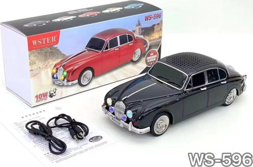 Klasik Jaguar Model Araba Bluetooth Hoparlör Mp3 Müzikçalar Led Işıklı Şarjlı Speaker