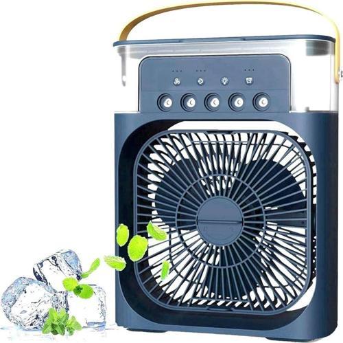 Buzlu Fan Taşınabilir Su Buharı Püskürtmeli Klima Serinletici Vantilatör Oda Hava Nemlendirici