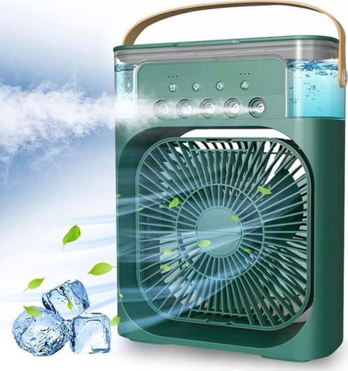 Buzlu Fan Taşınabilir Su Buharı Püskürtmeli Klima Serinletici Vantilatör Oda Hava Nemlendirici