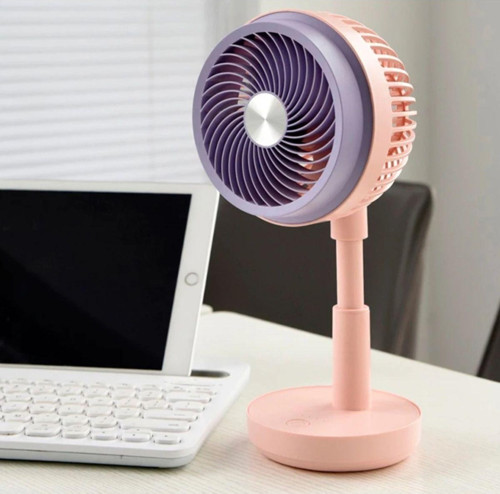 Masaüstü Şarjlı Fan 3 Kademeli Taşınabilir Vantilatör Led Işıklı Serinletici Mini Klima Fan