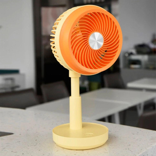 Masaüstü Şarjlı Fan 3 Kademeli Taşınabilir Vantilatör Led Işıklı Serinletici Mini Klima Fan