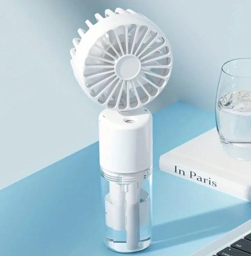 Mini Fan Şarjlı El Fanı Su Püskürtmeli Boyuna Asmalı Mini Klima Fan Vantilatör