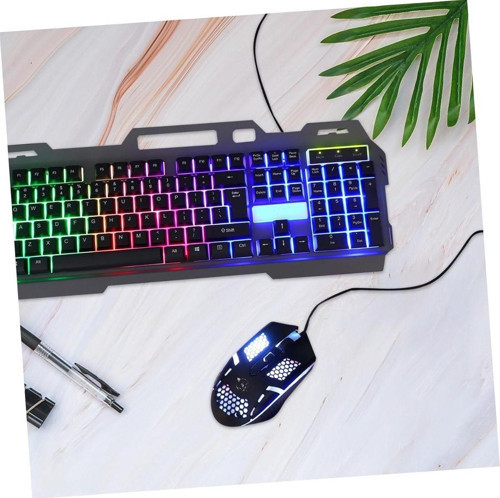 Usb Kablolu Oyuncu Klavye Mouse Set Led Işıklı Gaming Mouse Keyboard Set Uyumlu