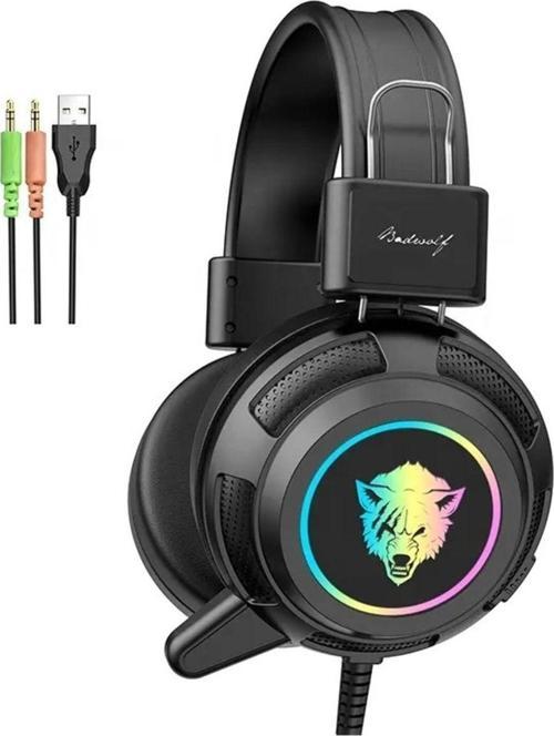 Siyah V8 Rgb Badwolf Gamıng Kulaklık Oyuncu Kulaklığı
