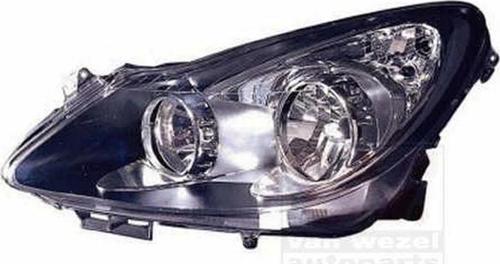 Opel Corsa D 2010  Far Sol Sıyah Sport Elektrikli H7+H1 (Oem No:1216194)