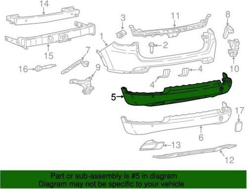 2016-2018 Jeep Compass Arka Alt Tampon (Tyg) (Oem No:5Up46Rxfac)