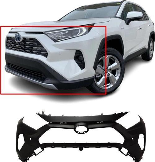 Toyota Rav4- 2018-2024  Ön Üst Tampon Astarlı Siyah/Sensör Delikli (Tyg) (Oem No:521194A918)