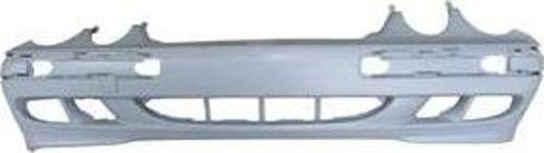 2000-2002 Mercedes E Class W210- Ön Tampon Koyu Gri(Sis-Band Delikli-Far Yıkamasız-Classıc-Elegance)