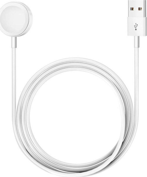 Apple Watch Uyumlu Saat Şarj Kablosu Tüm Serilere Uyumlu Kablosuz Magnetic Şarj Kablosu 1 Metre