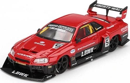 Nessiworld Mini GT 1/64 Nissan LB-ER34 Super Silhouette SKYLINE Red/Black