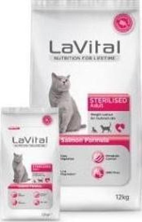 La Vital  Sterilsed Somonlu Kedi Maması 12Kg
