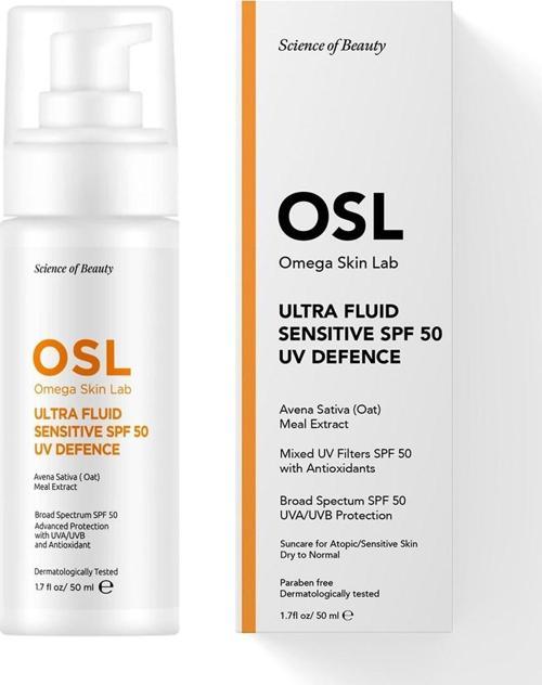 Kuru,Hassas ve Alerjik Ciltler Için Spf50 Güneş Koruyucu Krem - Ultrafluid Sensitive Spf50 50 ml