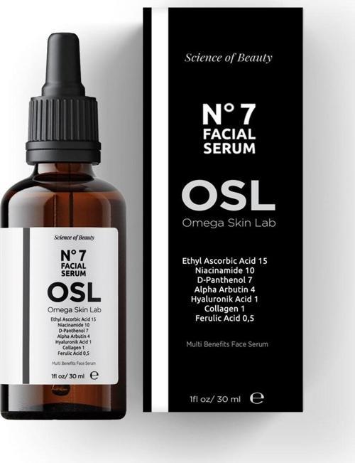 Tek Üründe 7 Aktif Cilt Bakım Serumu - No 7 Facial Serum 30ml