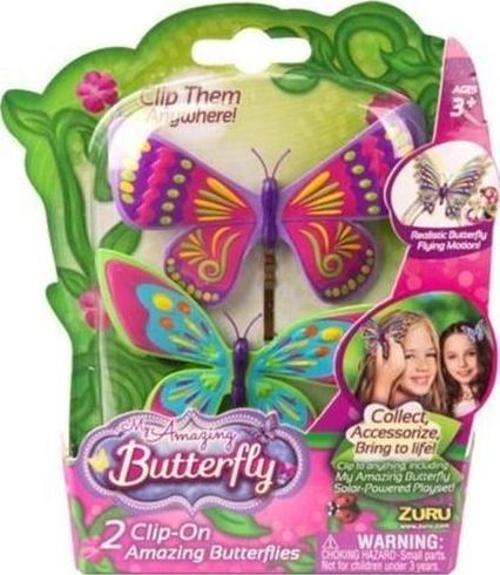 Butterfly Renki Kız Çocuklar İçin Toka Seti (2 Adet Toka İçerir)