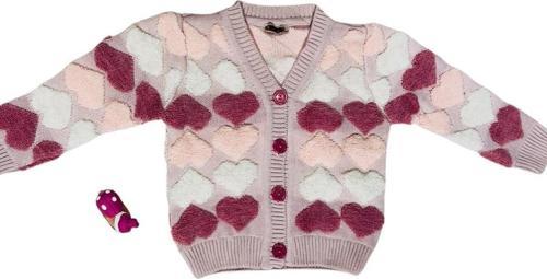 KALPLİ TRİKO HIRKA Pembe