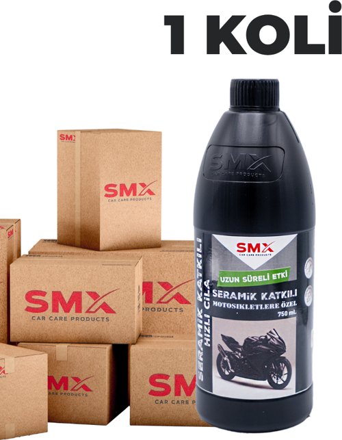 Motosiklet Seramik Katkılı Hızlı ve Pratik Cila 750ml 20 Adet (1 Koli)