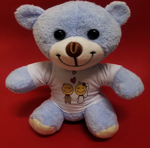 Mutlu Çift Tişörtlü Peluş Ayı