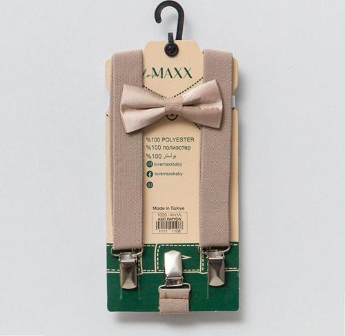 LOVEMAXX PAPYON PANTOLON ASKISI SET Bej