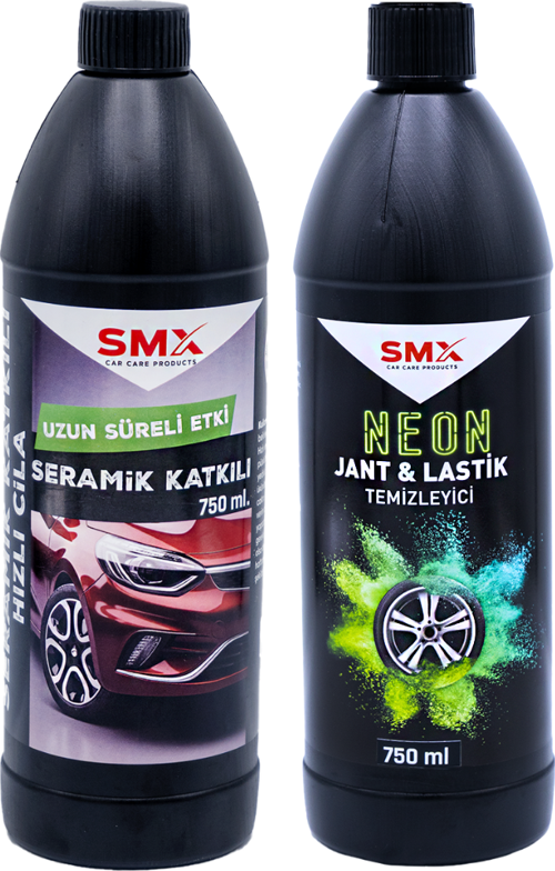 Seramik Katkılı Hızlı ve Pratik Cila 750ml.+  Neon Jant Temizleyici 750 ml.