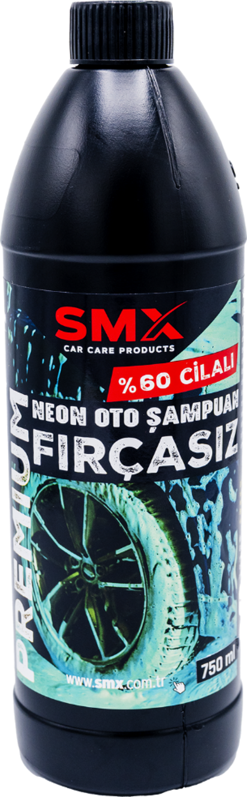 Premium % 60 Cilalı Neon Oto Yıkama Şampuanı 750 Ml