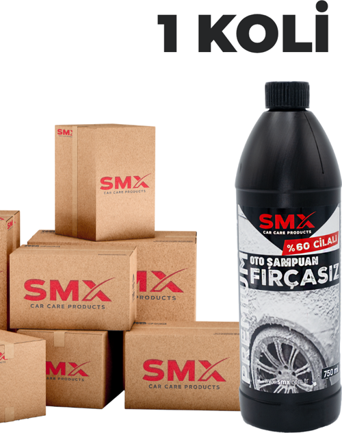 Premium %60 Cilalı Fırçasız Oto Şampuanı 750 ml  20 Adet 1 Koli
