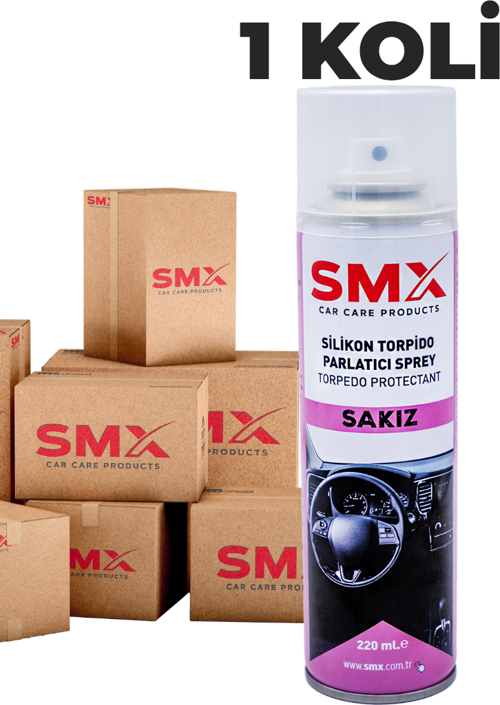 Silikon Torpido Parlatıcı Sprey 220 Ml (Sakız) 24 Adet 1 Koli