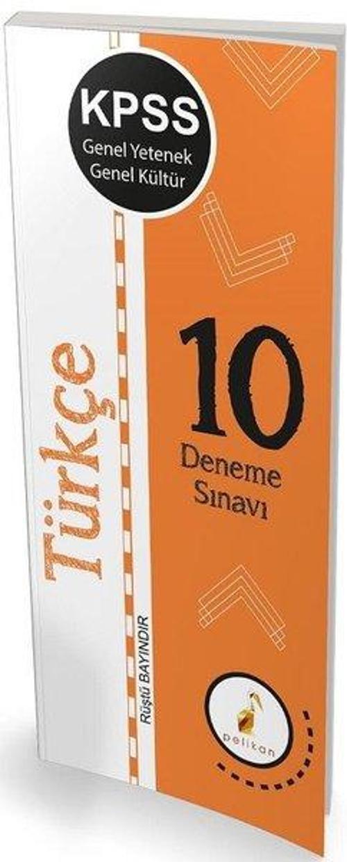 2019 KPSS Genel Yetenek Genel Kültür Türkçe 10 Deneme Sınavı