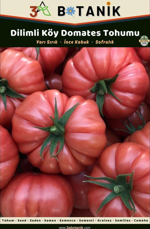 Köy Domatesi Tohumu, Meyveleri Kırmızı-Pembe Renkli Dilimli Ve Etli Yapılı 1 Gram/250-300 Adet Tohum